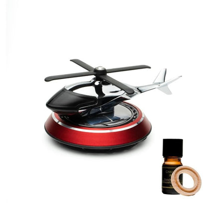 Interior Solar Car Perfumes & Fresheners For Dashboard|Solar Helicopter Car Air Freshener (Red), Pod, Pack Of 1