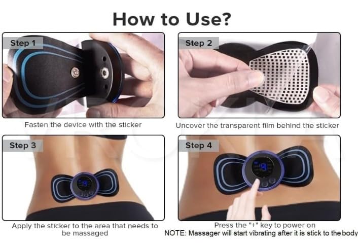 🔹Wireless EMS Mini Body Massager