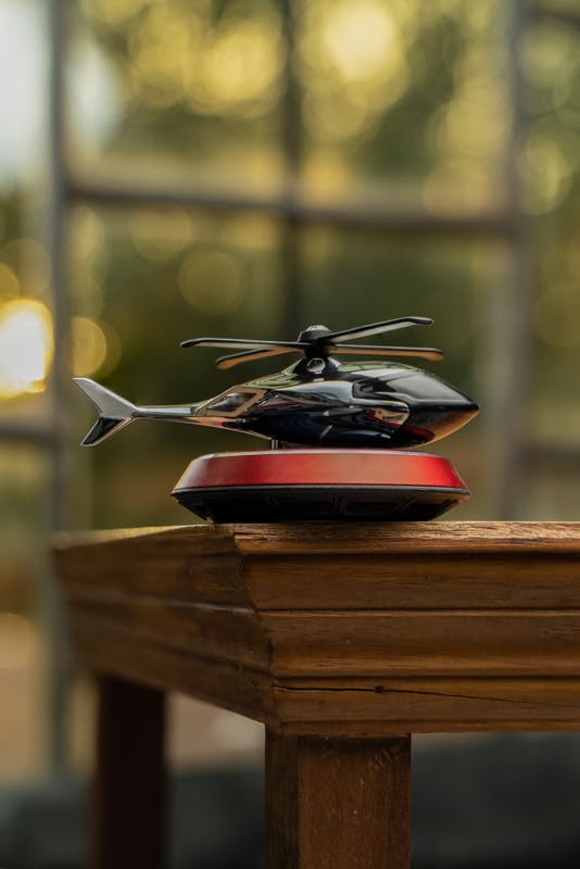 Interior Solar Car Perfumes & Fresheners For Dashboard|Solar Helicopter Car Air Freshener (Red), Pod, Pack Of 1