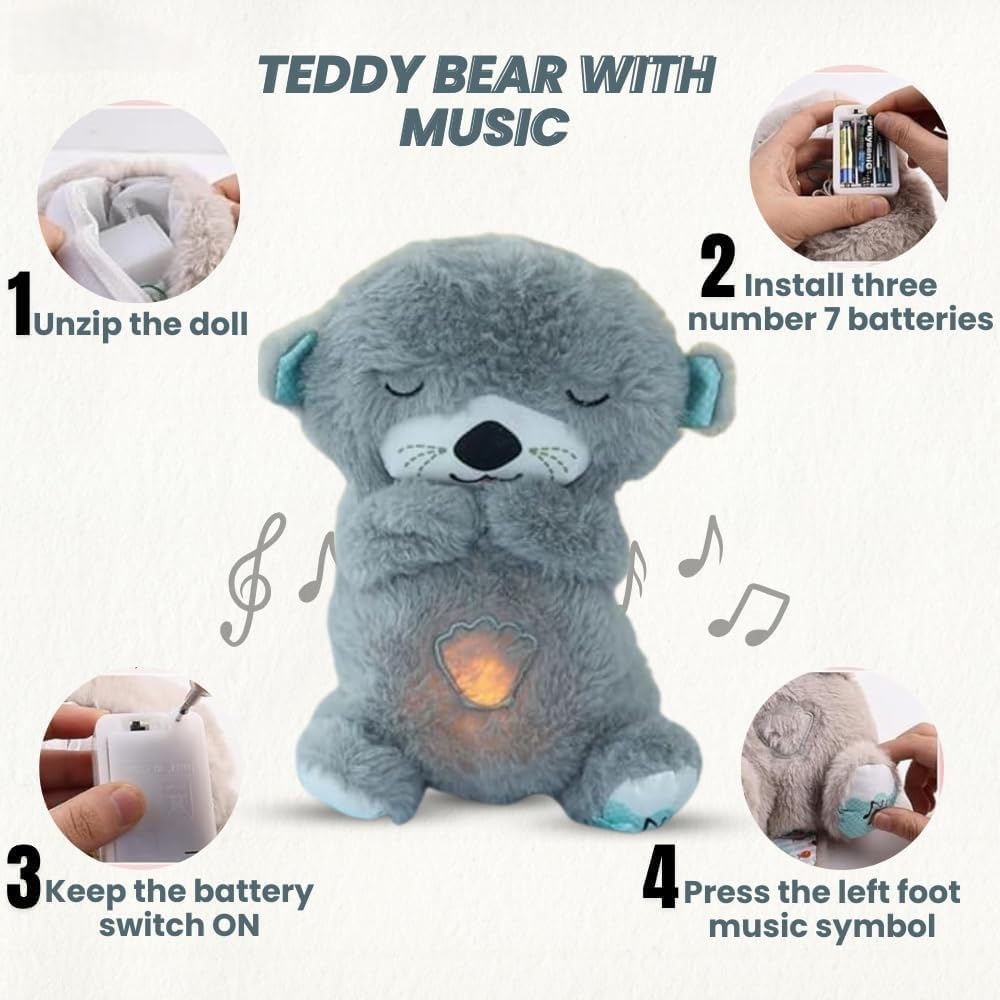 Teddy Bear with Light Breathing Teddy Bear with Music Breathing