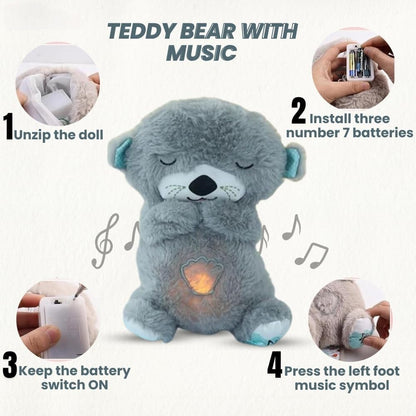 Teddy Bear with Light Breathing Teddy Bear with Music Breathing