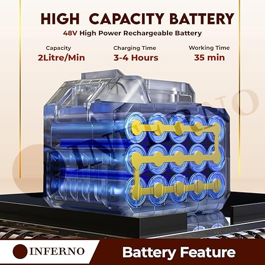 High Pressure Car Washer Gun with 48 V rechargeable Battery