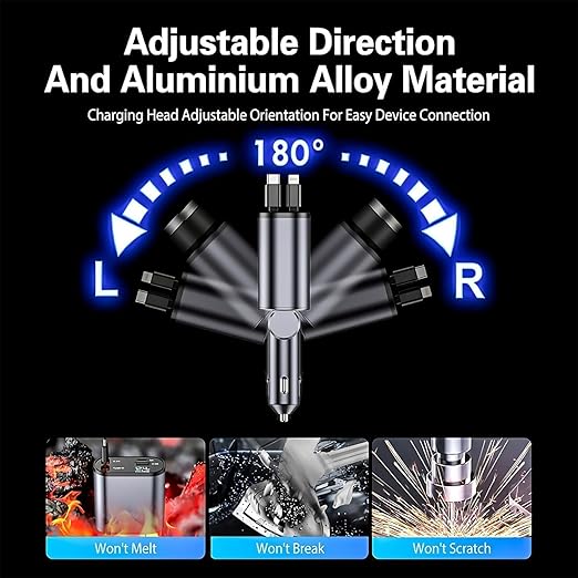 4 in 1 Super Fast Charge Car Phone Charger