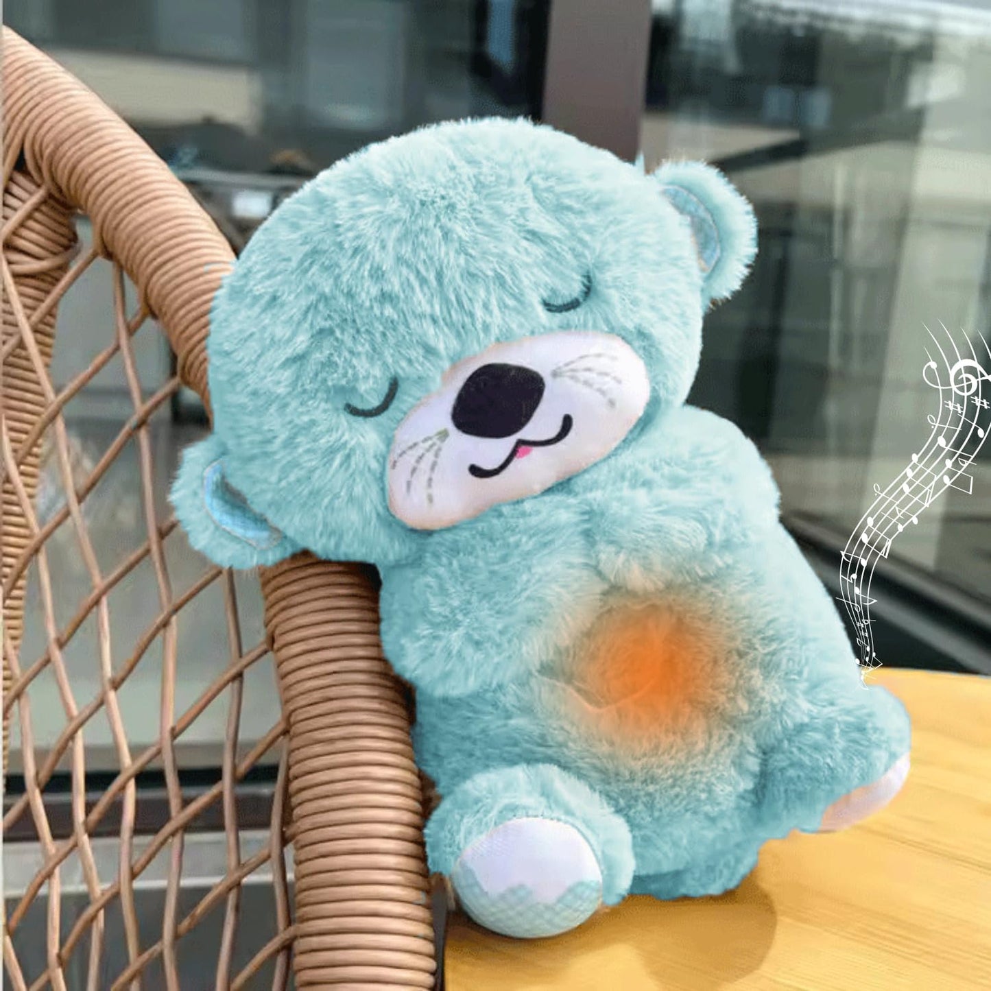 Teddy Bear with Light Breathing Teddy Bear with Music Breathing