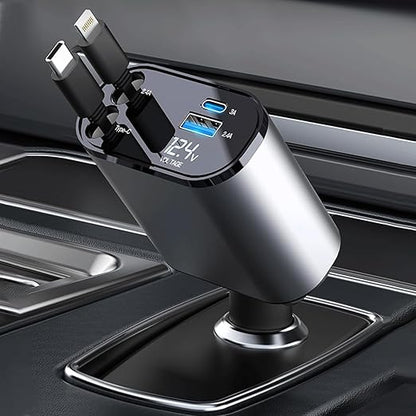 4 in 1 Super Fast Charge Car Phone Charger
