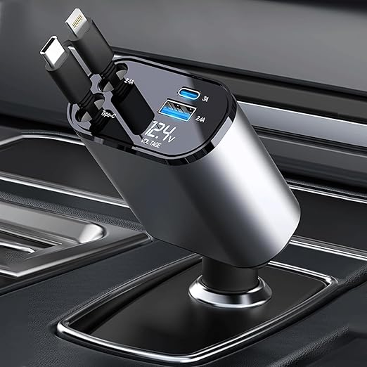 4 in 1 Super Fast Charge Car Phone Charger