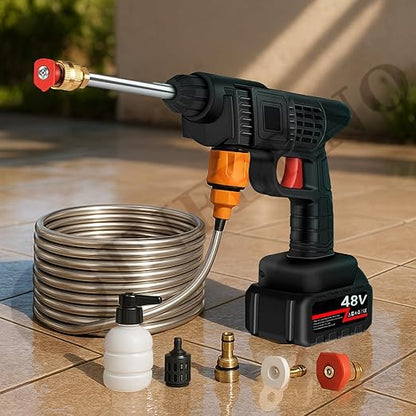 High Pressure Car Washer Gun with 48 V rechargeable Battery