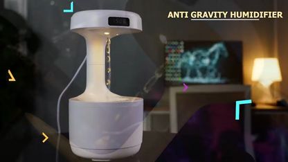 Anti-Gravity Water Drop Humidifier LED Display 800ML Droplets Ultrasonic Quiet Cool Mist Maker Fogger Desktop Humidifiers for Office Bedroom